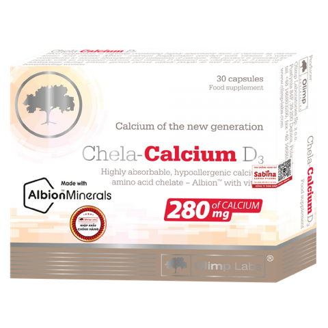 Viên canxi Chela calcium D3 hữu cơ nhập khẩu chính hãng