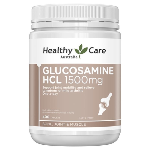 Healthy Care Glucosamine HCL 1500mg 400 Tablets - Viên uống bổ xương khớp