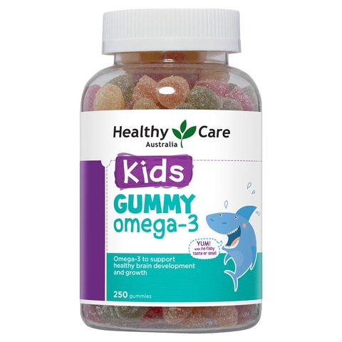 Kẹo Gummy Healthy Care Omega3 250 Viên bổ sung Dha, omega cho bé từ 2 tuổi trở lên