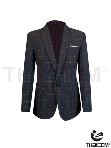 Áo Đờ Mi ESSENTIAL Verdant Windowpane Blazer