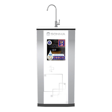 Máy lọc nước R.O 8 cấp lọc - Vỏ kính cường lực (New)