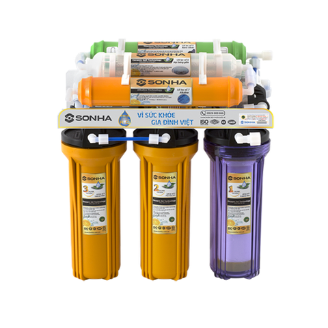 Máy lọc nước 7 cấp lọc, có bơm hút đẩy