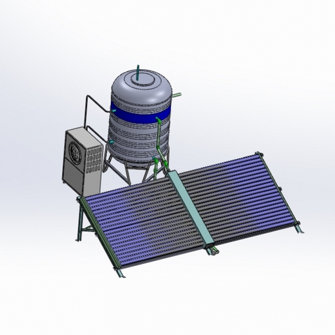 THÁI DƯƠNG NĂNG DÀN TỔNG ỐNG CHÂN KHÔNG 500 LÍT
