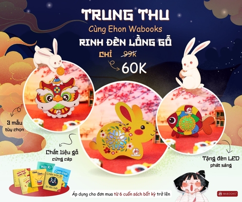 GIẢM GIÁ 20% COMBO SÁCH TRUNG THU VÀ ĐÈN LỒNG GỖ