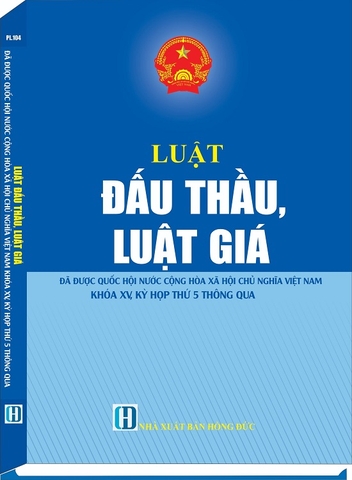 Sách Luật Đấu Thầu, Luật Giá Đã Được Quốc Hội Nước Cộng Hòa Xã Hội Chủ Nghĩa Việt Nam Khóa XV, Kỳ Họp Thứ 5 Thông Qua