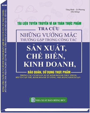 Sách Tài liệu tuyên truyền vì an toàn thực phẩm