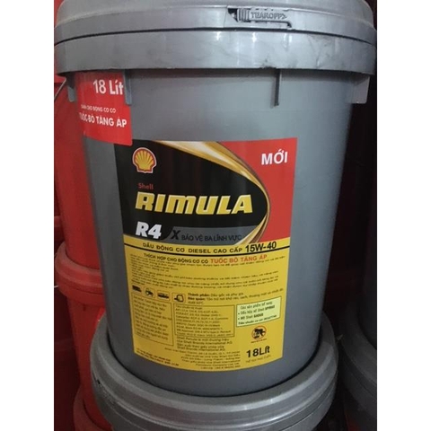 Dầu động cơ turbo Shell Rimula R4 15w40