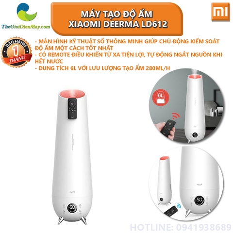 Máy tạo độ ẩm Xiaomi Deerma LD612 (dùng được tinh dầu)