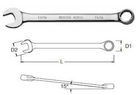 Cờ lê vòng miệng 8mm Sata  40-203