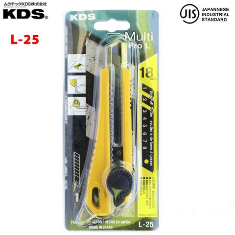 Dao cắt đa năng có móc 18mm KDS L-25 ( khóa xoay)