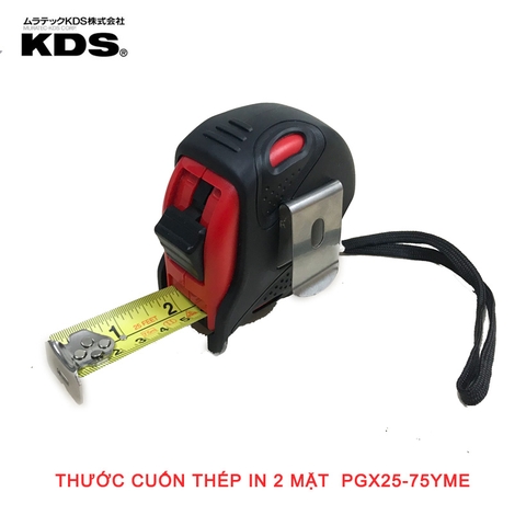 Thước cuộn thép 7.5m Nhật Bản hệ Inch và Met KDS PGX25-75YME