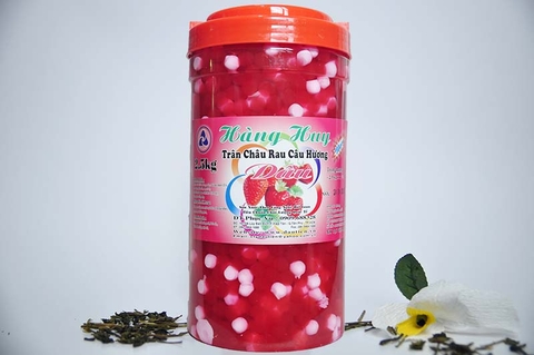 Trân Châu Thủy Tinh 2 Màu - Dâu (Bi 2 Màu) - Hàng Huy