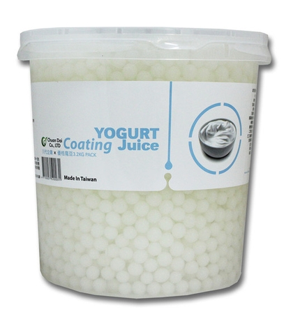 Hạt thủy tinh yogurt coating juice Taiwan 3,2 ký