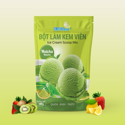 Bột làm kem viên Matcha