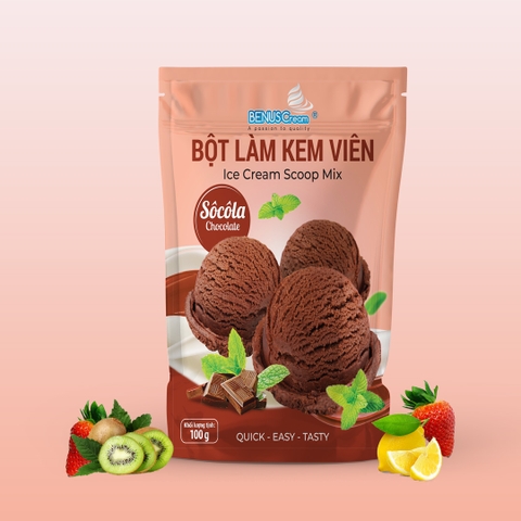 Bột làm kem viên Sôcôla