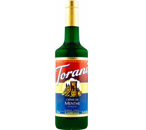 Syrup Torani Creme de menthe 750mL (Bạc Hà Xanh)