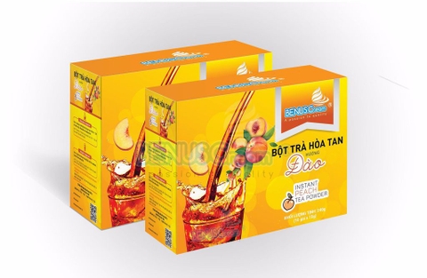 Hộp Bột Trà Đào Hòa Tan - 240g ( 16 gói)