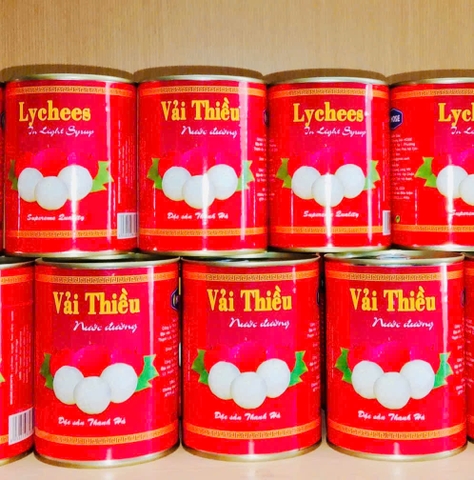 Vải thiều Ngâm Ngọc Hà Hộp 565gr