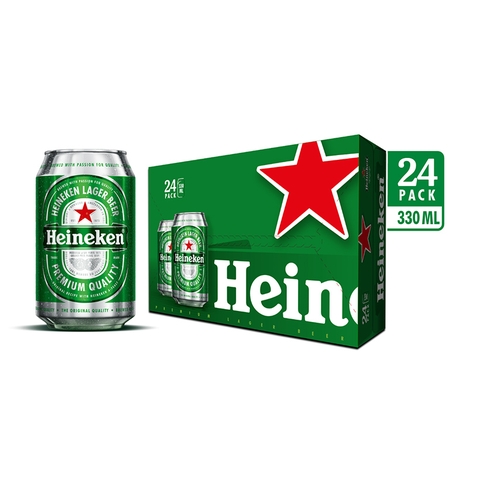 Thùng bia Heineken 24 lon x 330ml