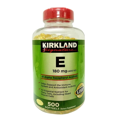 Viên bổ sung Vitamin E KIRKALAND 400 IU 500 viên của Mỹ