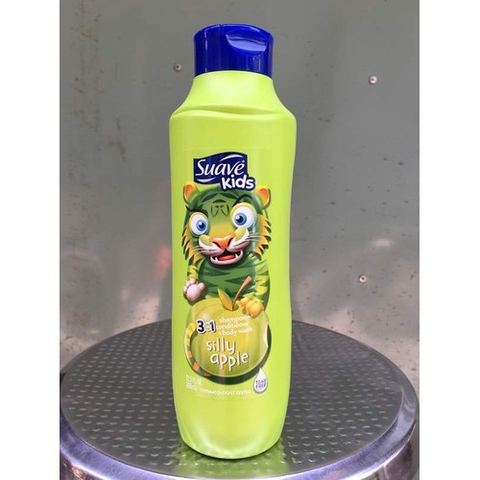 Sữa tắm gội Suave Kids Mỹ 665ml Silly apple