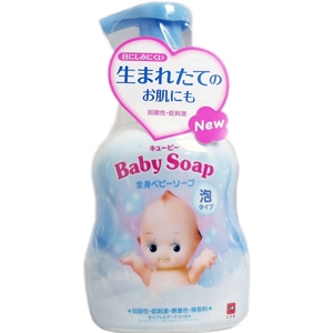 Sữa tắm gội tạo bọt BABY SOAP màu xanh 400ML