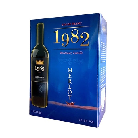 Rượu vang Pháp 1982 UG  Bordeaux Bịch 3L