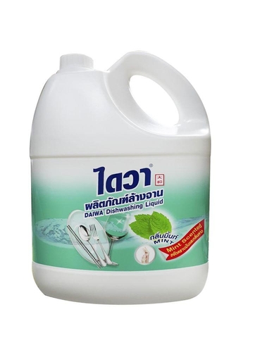 Nước rửa bát Daiwa hương bạc hà 3800ml Thái Lan