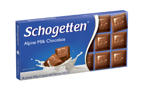 Sôcôla thanh 13 vị Schogetten - Alpine Milk Chocolate - 100g