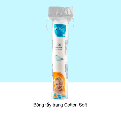 Bông Tẩy Trang siêu mềm mịn Cotton Soft 120 Miếng