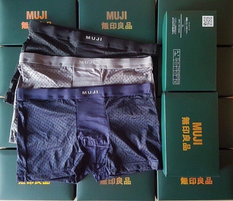 Set 3 quần sịp đùi nam thông hơi Muji size L