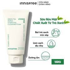 Sữa Rửa Mặt innisfree Dưỡng Ẩm Chiết Xuất Trà Xanh 150g (Mới 2023)