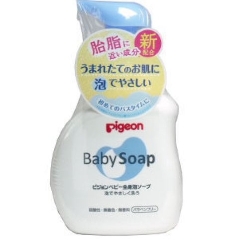 Sữa tắm baby Soap Pigeon - Xanh - 1