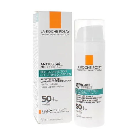 KEM CHỐNG NẮNG LA ROCHE-POSAY 50+ ANTHELIOS OIL CORRECT CHO DA MỤN - 50ML