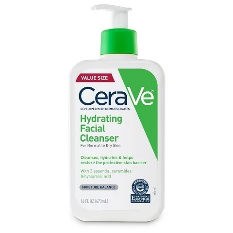 SỮA RỬA MẶT CERAVE HYDRATING FACIAL CLEANSER  - 473ml