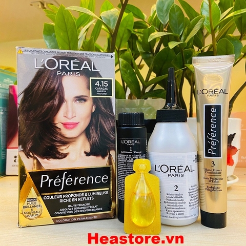 THUỐC NHUỘM TÓC LOREAL PARIS PRÉFÉRENCE BILL ĐẦY ĐỦ