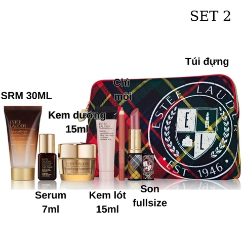 SET ESTEE LAUDER 6 MÓN MINI KÈM TÚI