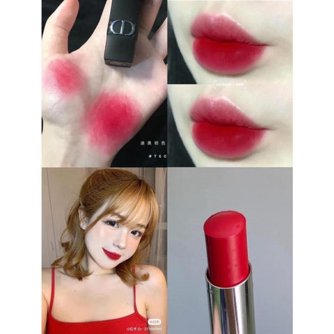 SON DIOR ROUGE FOREVER MÀU 760 FOREVER GLAM MÀU ĐỎ HỒNG