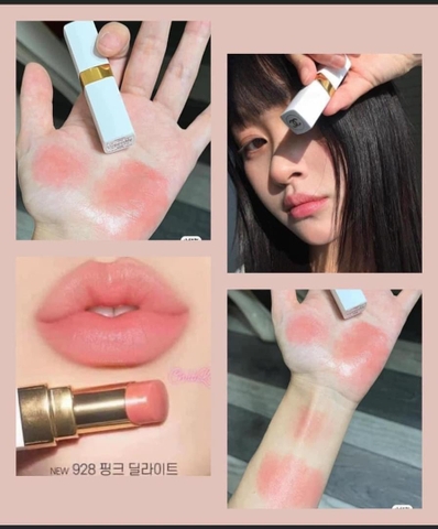 SON DƯỠNG CHANEL ROUGE COCO BAUME 928 PINK DELIGHT - HỒNG SAN HÔ