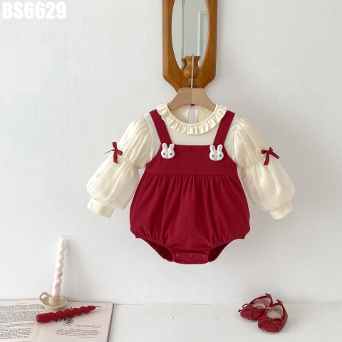 Body Tay Dài Voan Giả Yếm Thỏ