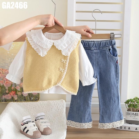 Set 3 Món Gile Vạt Chéo