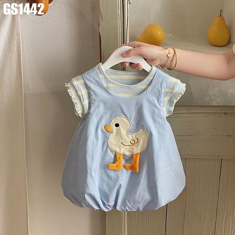 Set Áo Sọc Yếm Váy Vịt