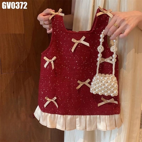 Váy Dạ Đính Nơ