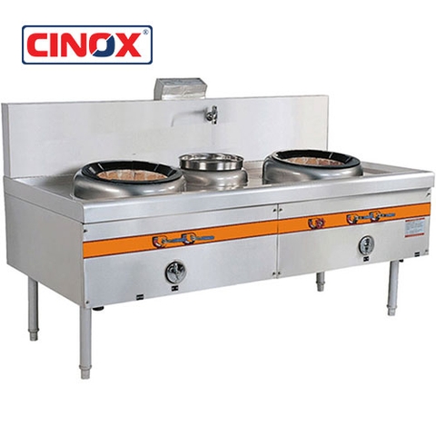 CINOX- BẾP Á ĐÔI 2 QUẠT THỔI  1 BẦU NƯỚC HỌNG ĐẤT