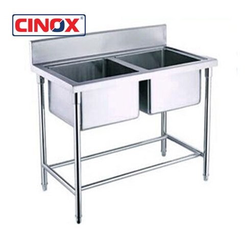 CINOX- CHẬU RỬA ĐÔI 2 HỐ- CR2