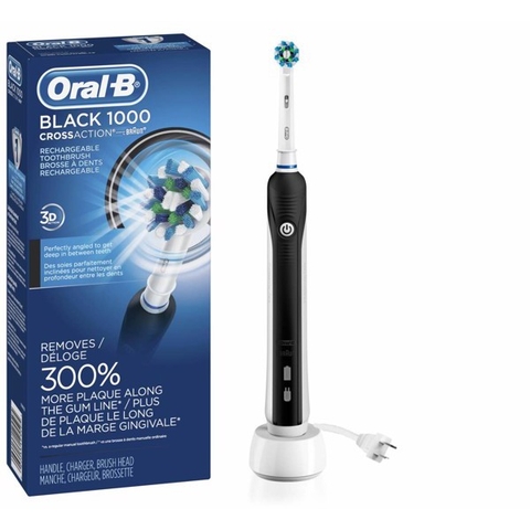 Bàn chải đánh răng điện tử Oral-B Black 1000  CrossAction