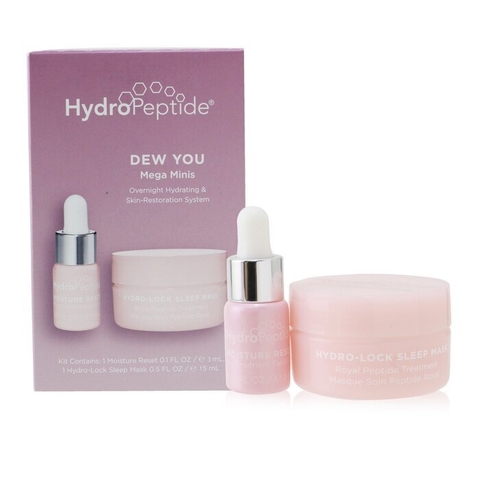 (Tách set) HydroPeptide Dew You - Dầu cấp ẩm cho da thiếu nước Moisture Reset ( 3ml) + Mặt nạ khóa ẩm Hydro-Look Sleep Mask (15ml)