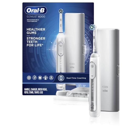 Bàn chải đánh răng điện Oral-B Genius 6000 Rechargeable Toothbrush [Sản xuất tại Đức]