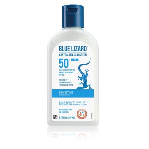 Kem chống nắng cho da nhạy cảm Blue Lizard Sensitive UVA/UVB protection SPF 50+ (2 size)