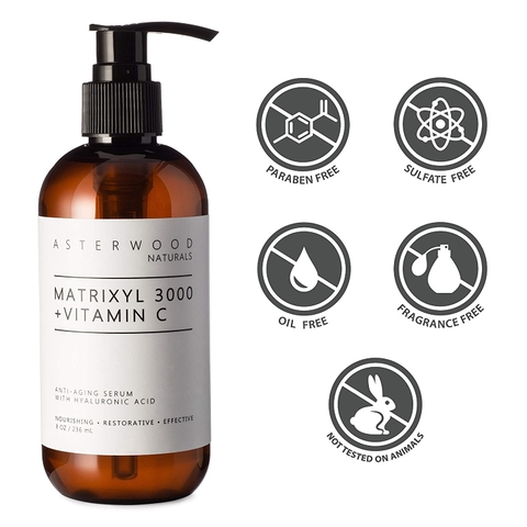 Serum làm mờ nhăn do nắng, bảo vệ và phục hồi da Asterwood Matrixyl 3000 + Vitamin C (236ml)